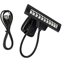 Drfeify Clip On Music Stand Light- Lámpara LED Flexible para Atril- Piano- Orquesta- Escritorio